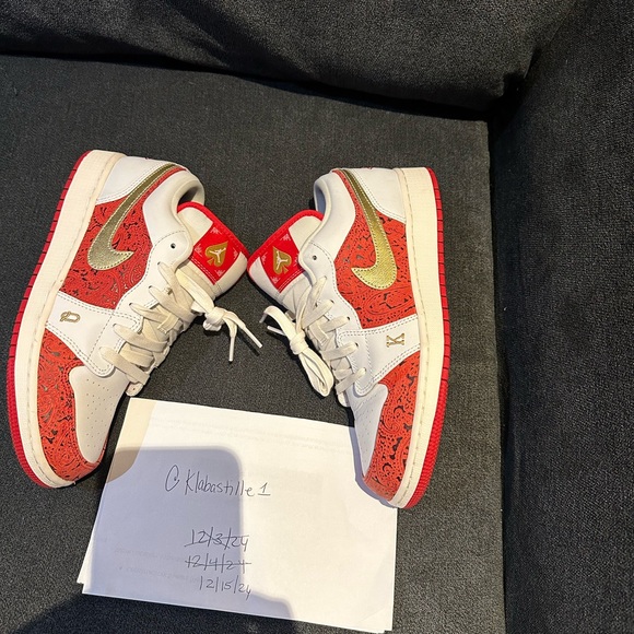 Nike Red and White Sneakers - Picture 9 of 10